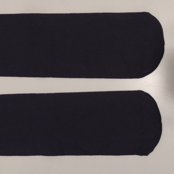NEW Set of Two Thick Opaque Dark Charcoal Gray Footed Tights Size Small - Picture 13 of 13